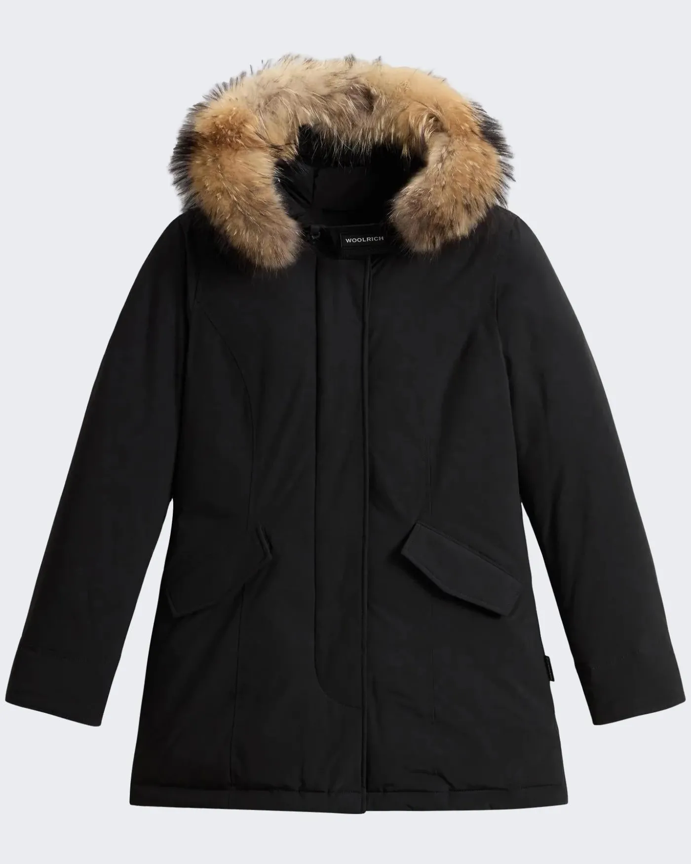 Dames Arctic Racoon Parka Zwart