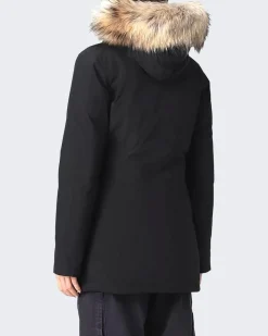 Dames Arctic Racoon Parka Zwart