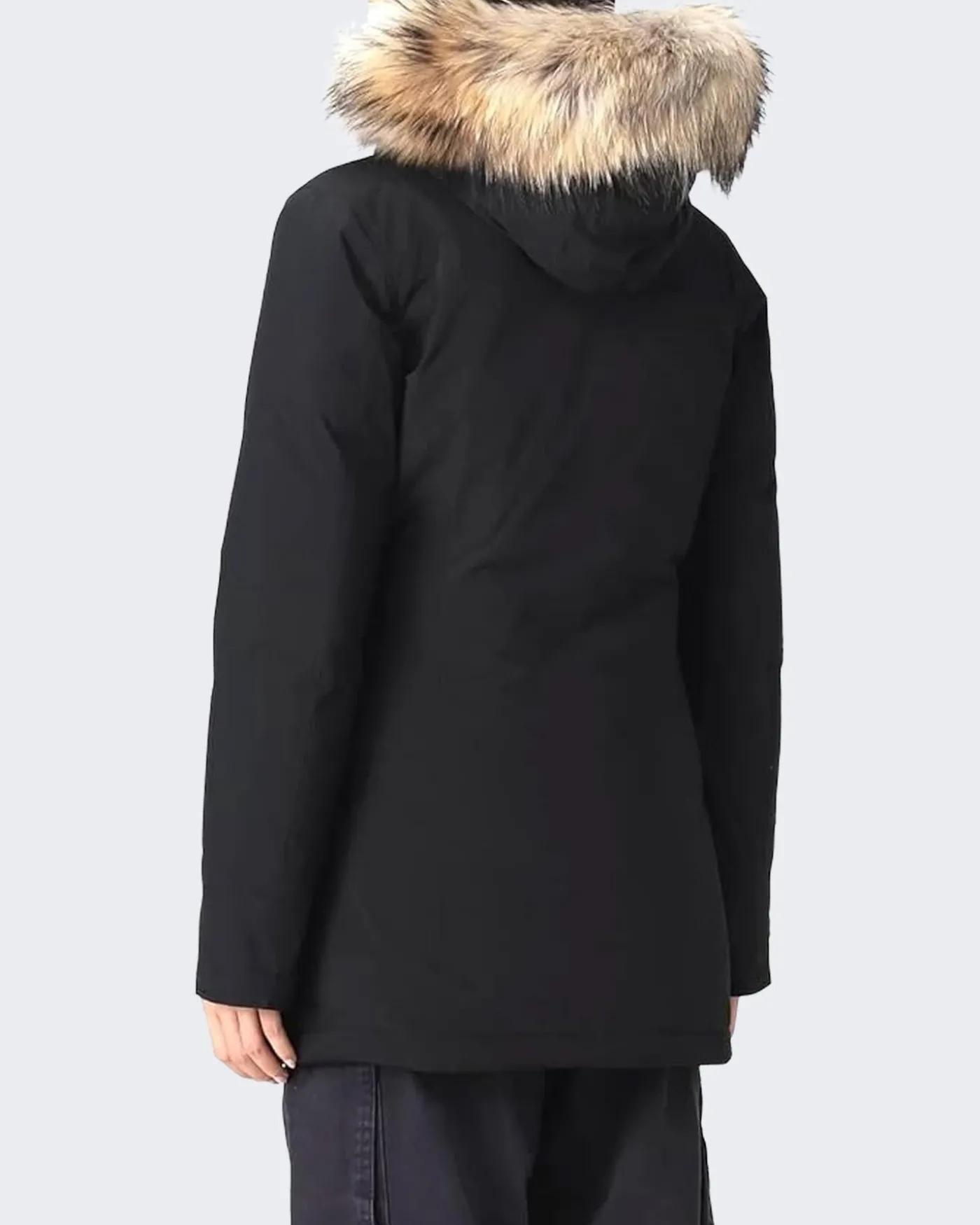 Dames Arctic Racoon Parka Zwart