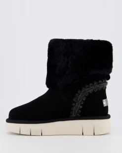 Dames Bounce Boot Shearling Zwart