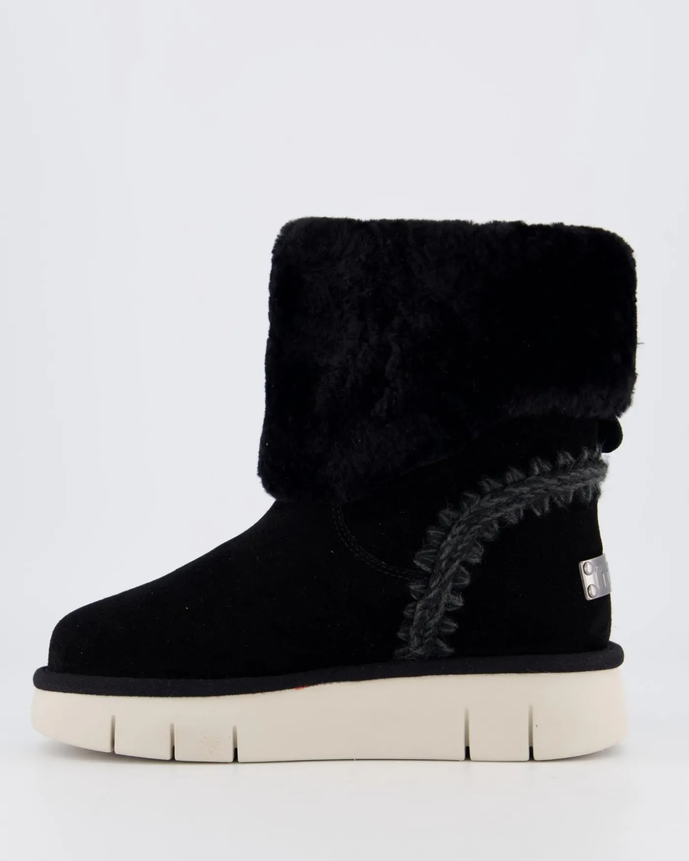 Dames Bounce Boot Shearling Zwart