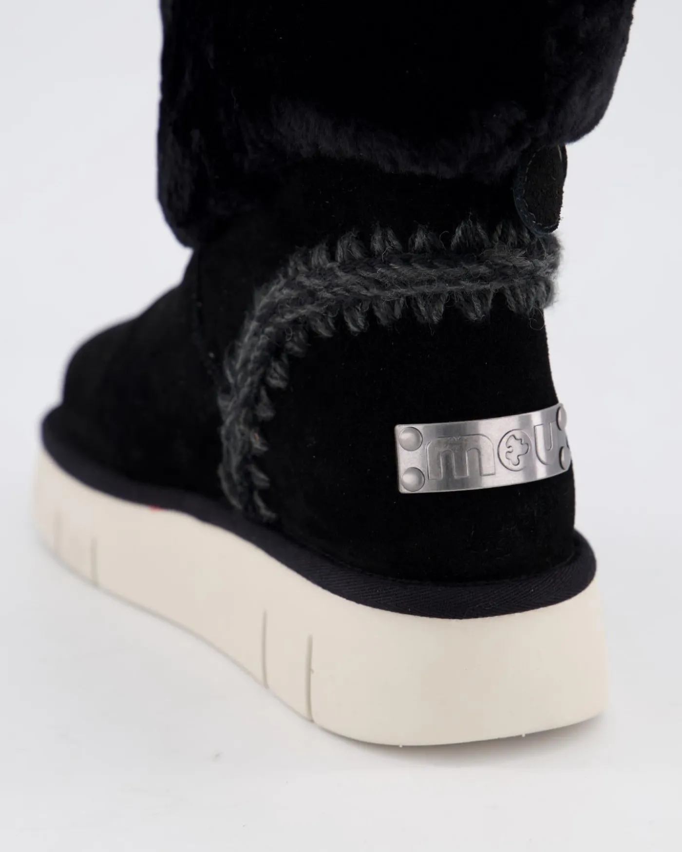 Dames Bounce Boot Shearling Zwart