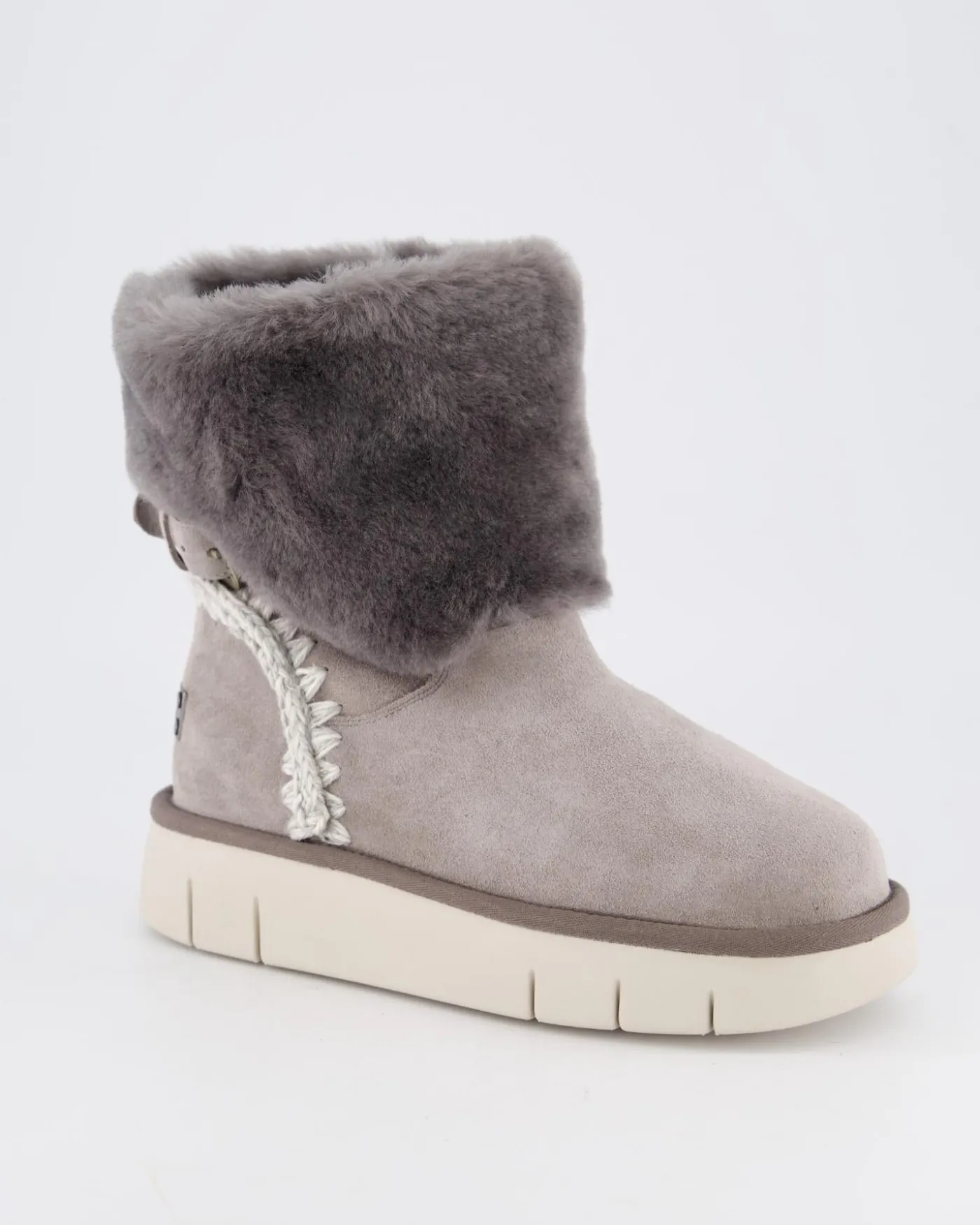 Dames Bounce Boot Shearling Grijs