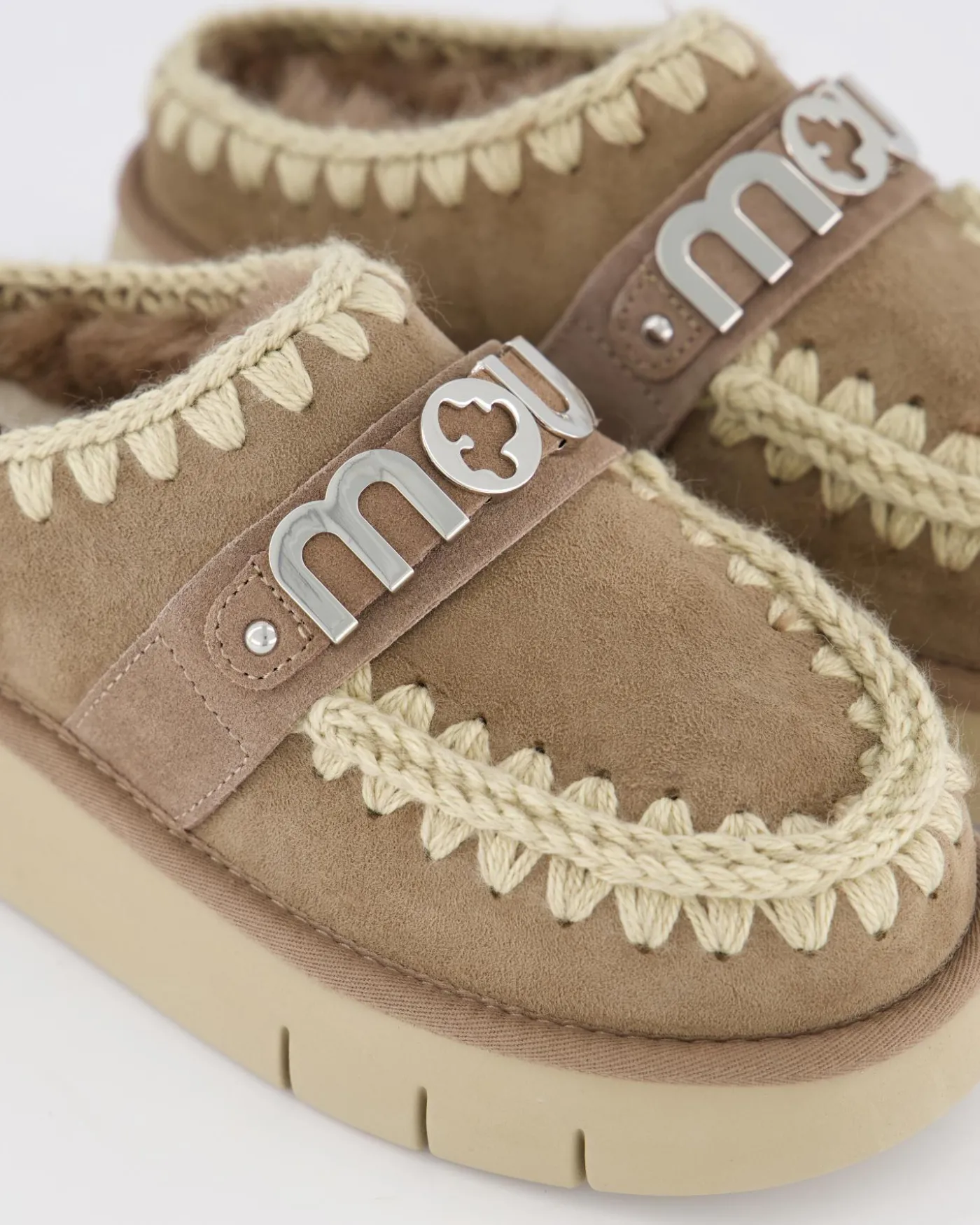 Dames Bounce Clog Logo Elephant Grey