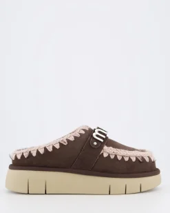 Dames Bounce Clog Logo Mocha