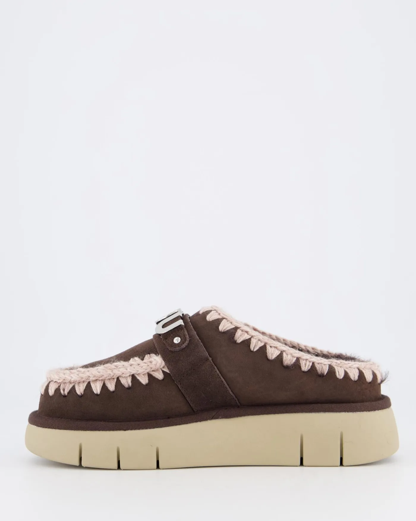 Dames Bounce Clog Logo Mocha