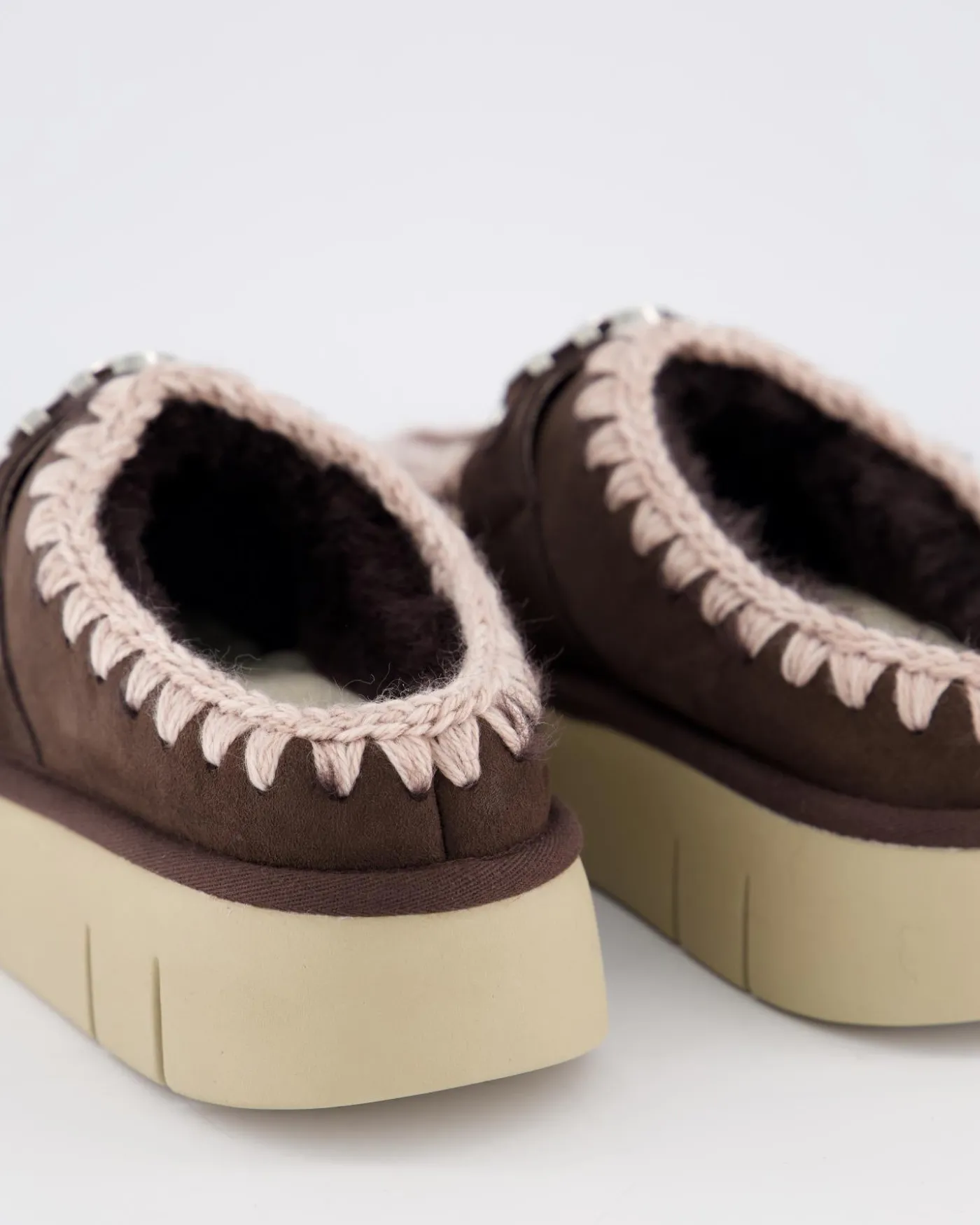 Dames Bounce Clog Logo Mocha