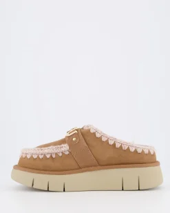 Dames Bounce Clog Logo Pink Brown