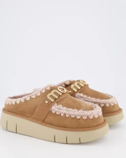 Dames Bounce Clog Logo Pink Brown