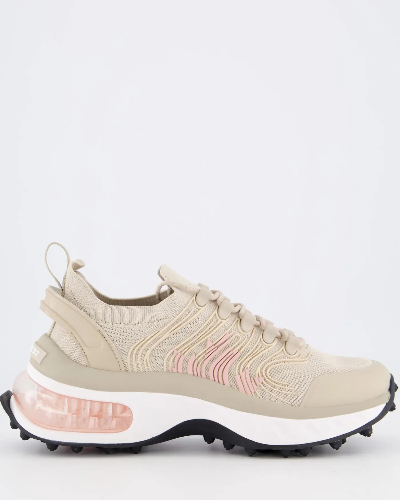 Dames Bubble Sneaker Beige/Roze