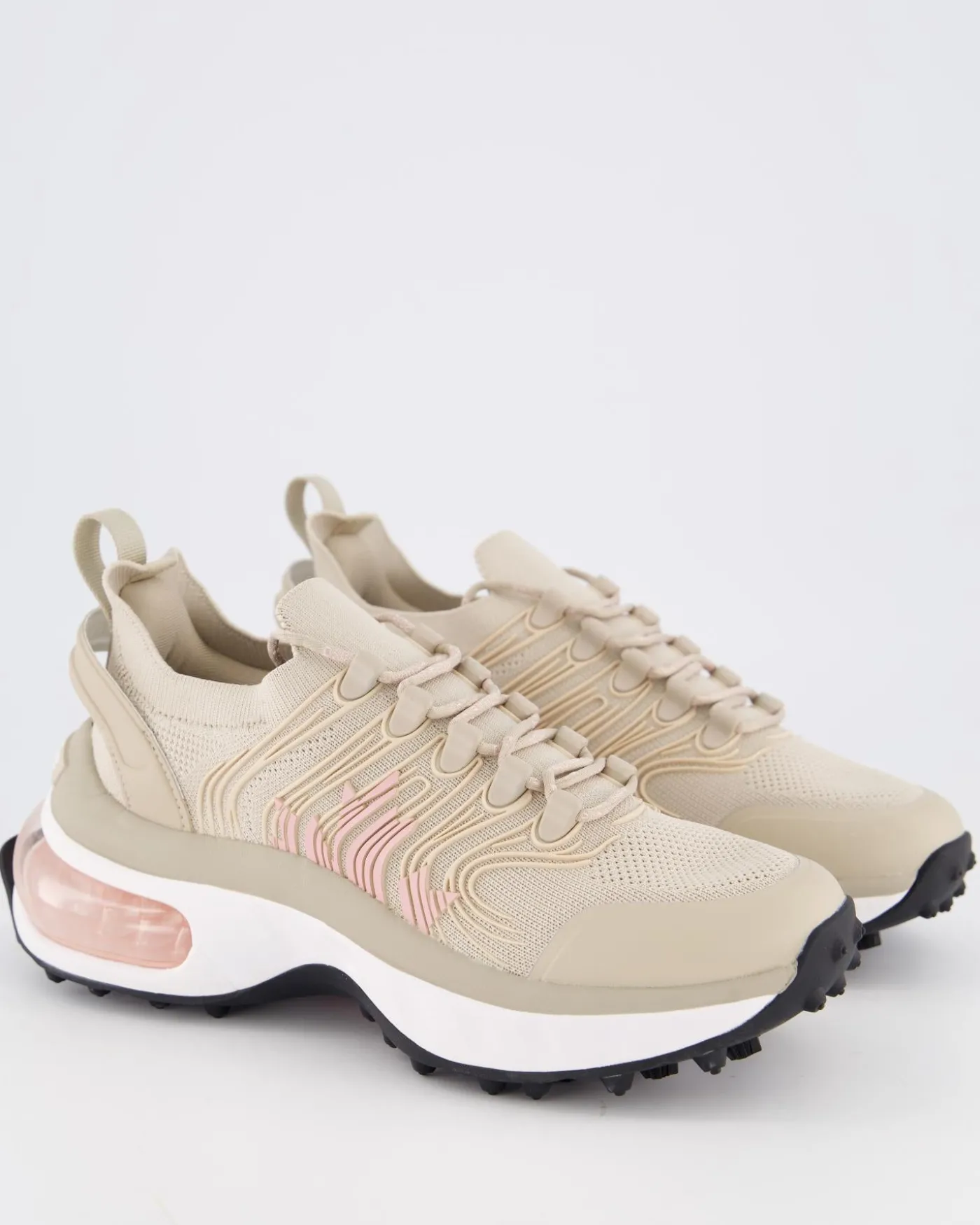 Dames Bubble Sneaker Beige/Roze