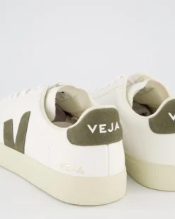 Dames Campo Sneaker Leer Wit/Khaki