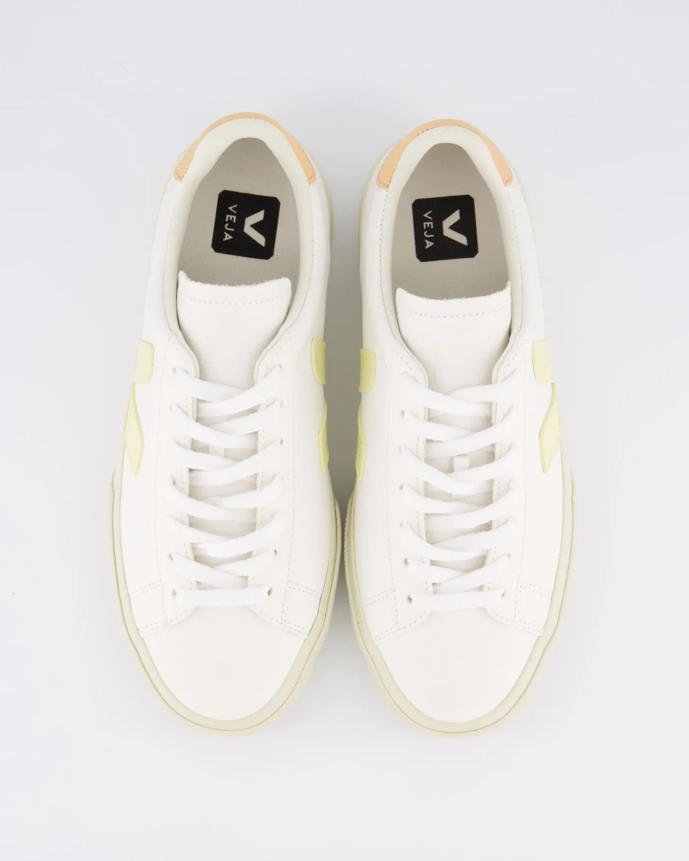 Dames Campo Sneaker Leer Wit/Sunset