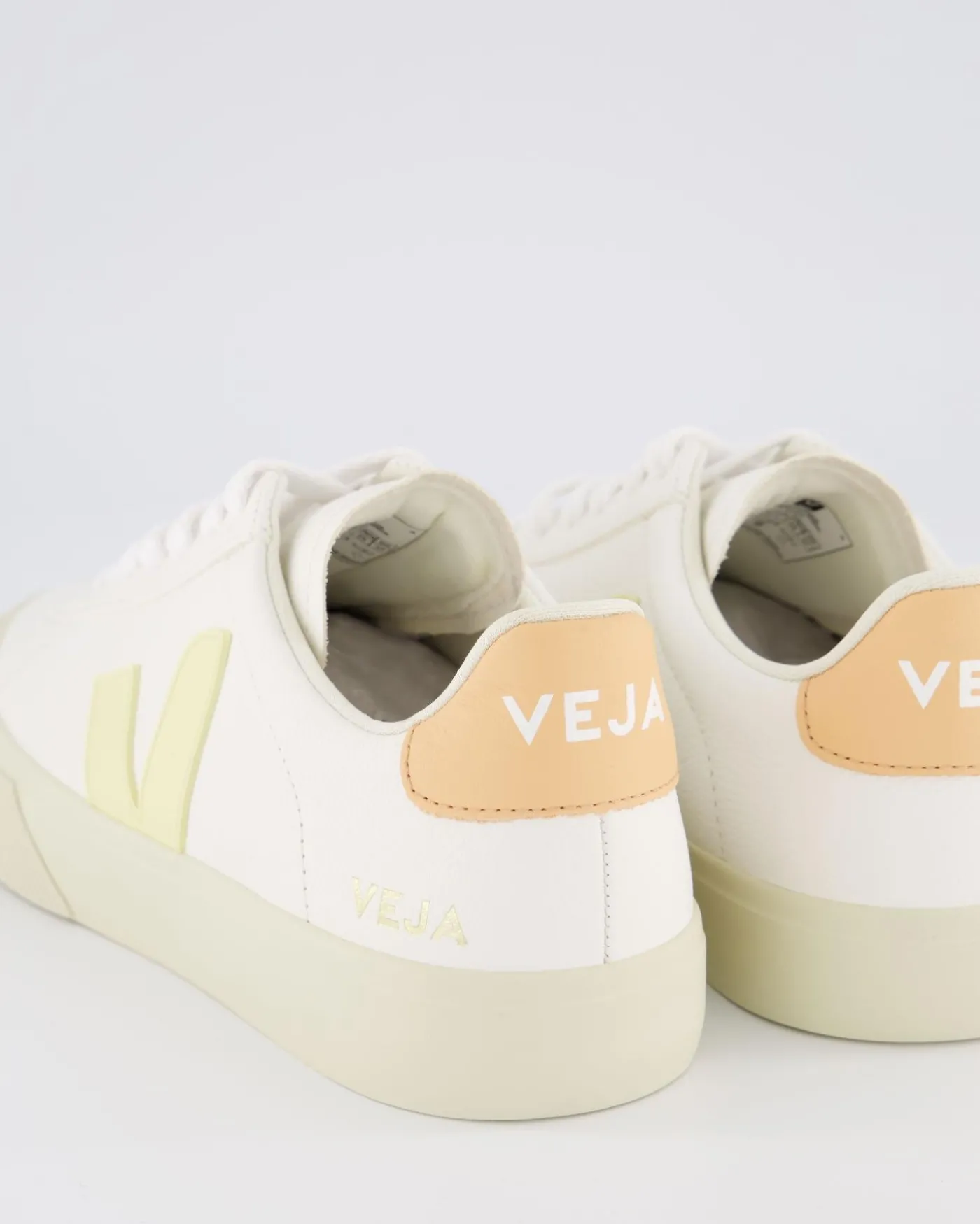 Dames Campo Sneaker Leer Wit/Sunset