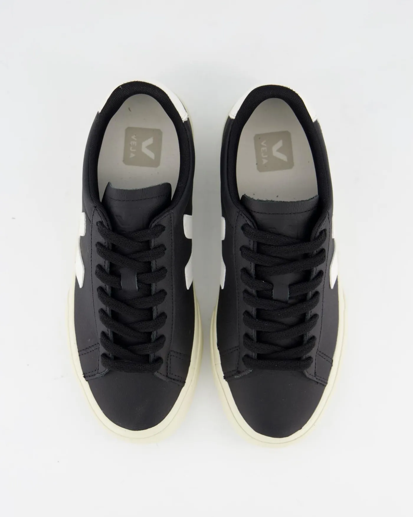 Dames Campo Sneaker Leer Zwart/Wit