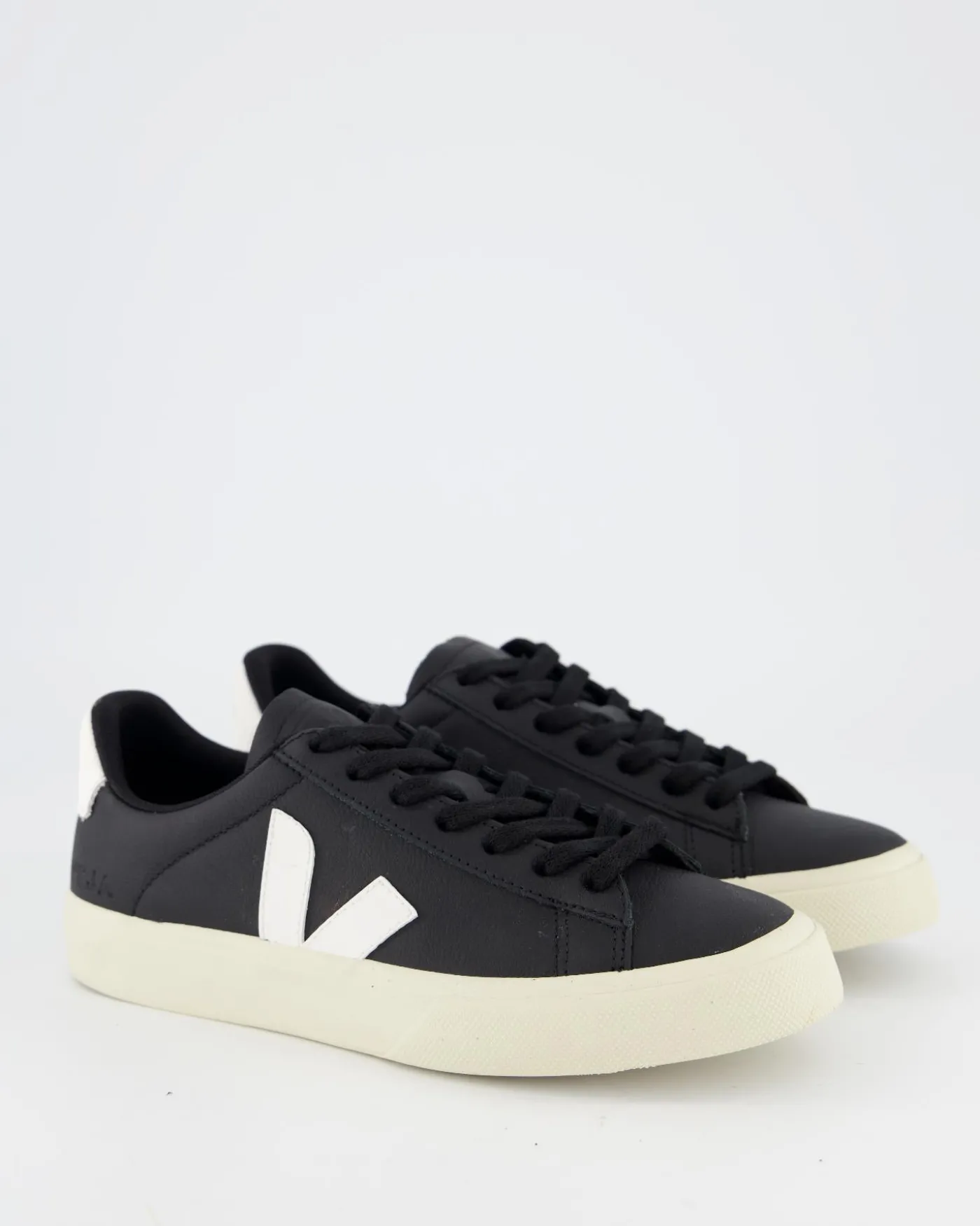 Dames Campo Sneaker Leer Zwart/Wit