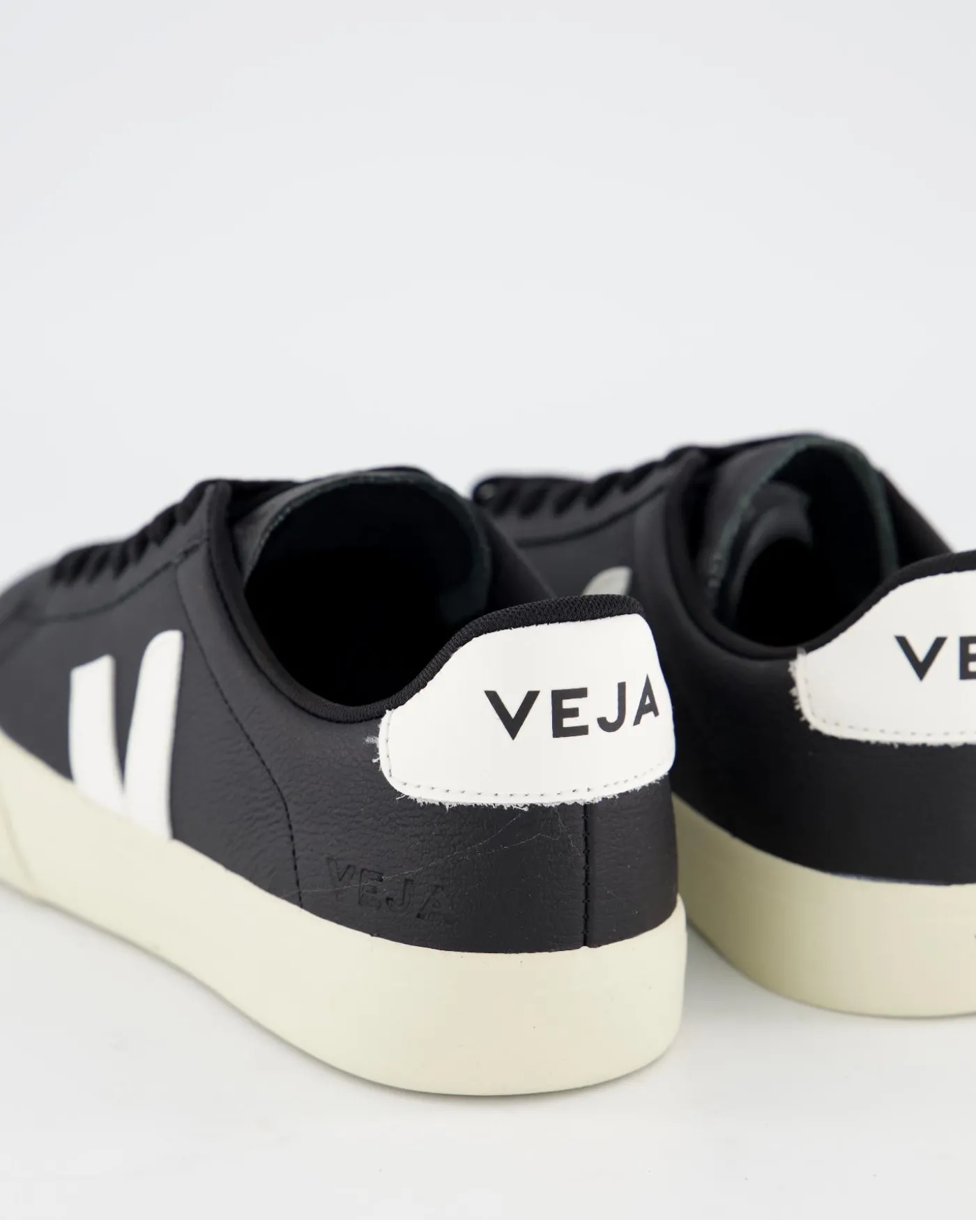 Dames Campo Sneaker Leer Zwart/Wit