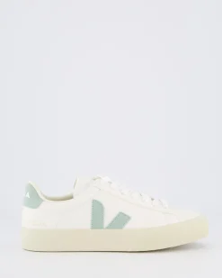 Dames Campo Sneaker Leer Wit/Matcha