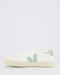 Dames Campo Sneaker Leer Wit/Matcha