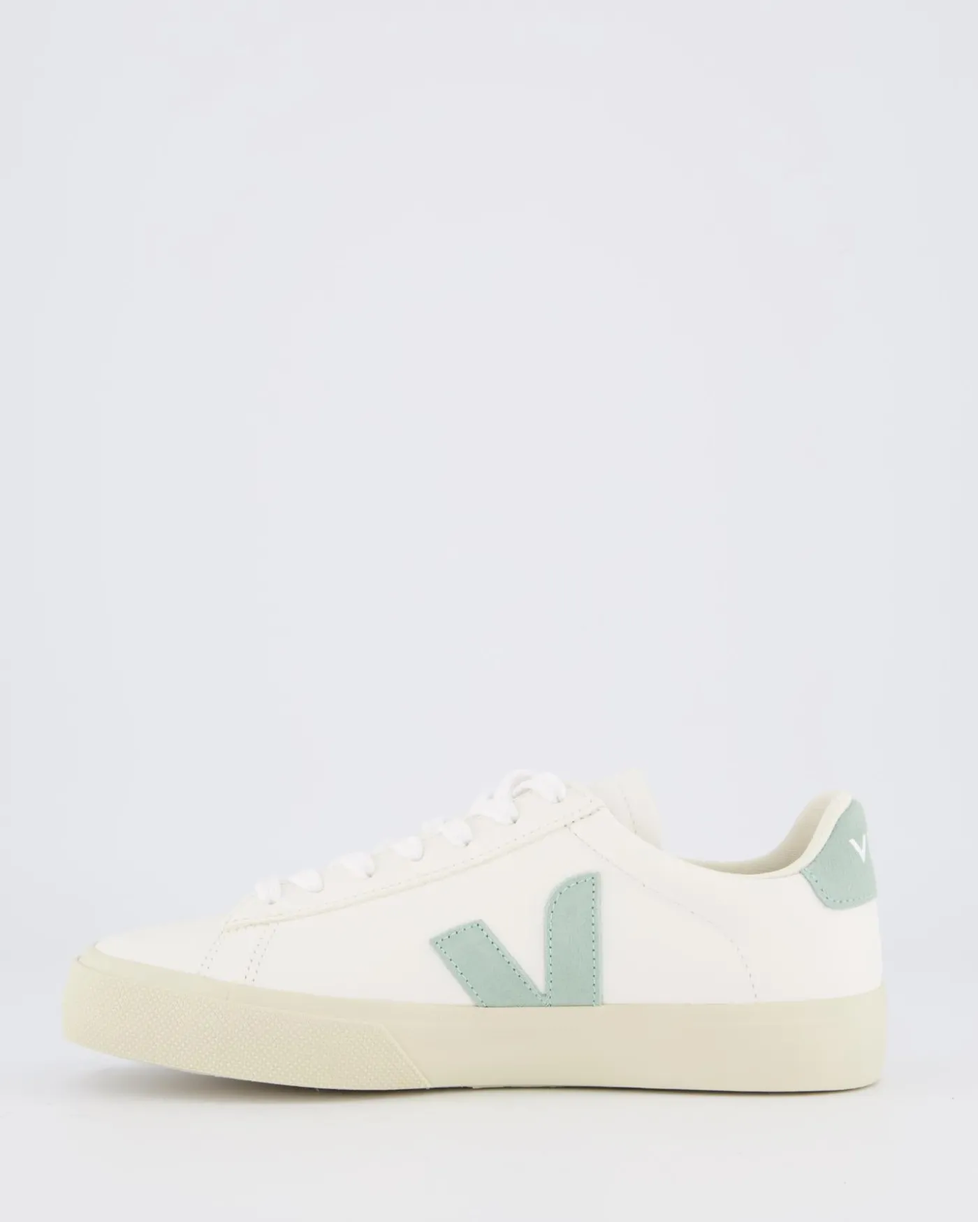 Dames Campo Sneaker Leer Wit/Matcha