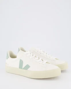 Dames Campo Sneaker Leer Wit/Matcha