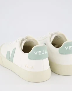 Dames Campo Sneaker Leer Wit/Matcha
