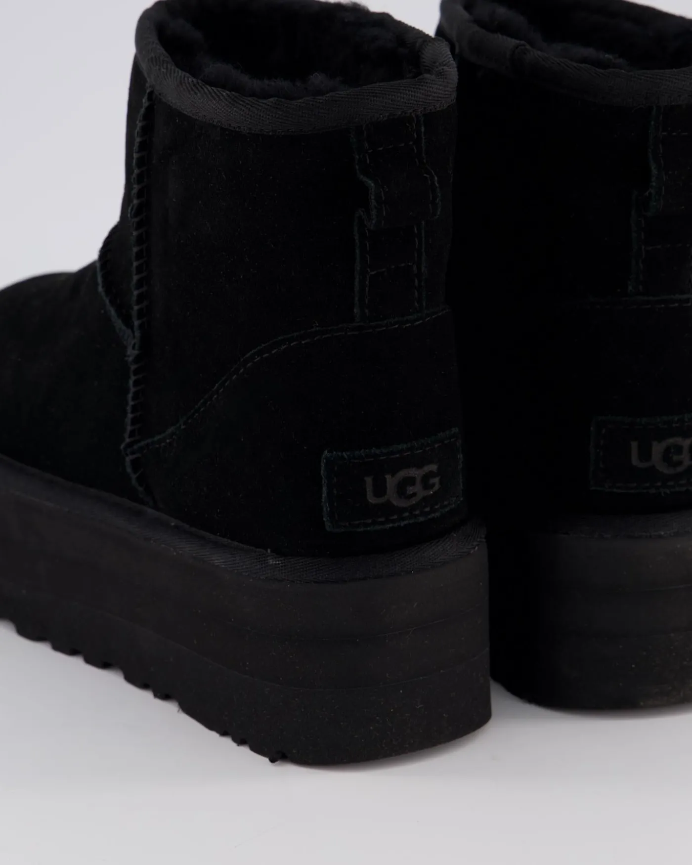 Dames Classic Mini Platform Zwart