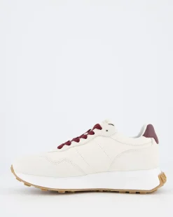 Dames H641 Sneaker Wit/Bordo