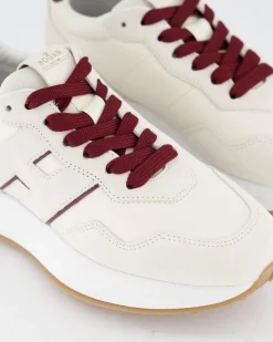 Dames H641 Sneaker Wit/Bordo