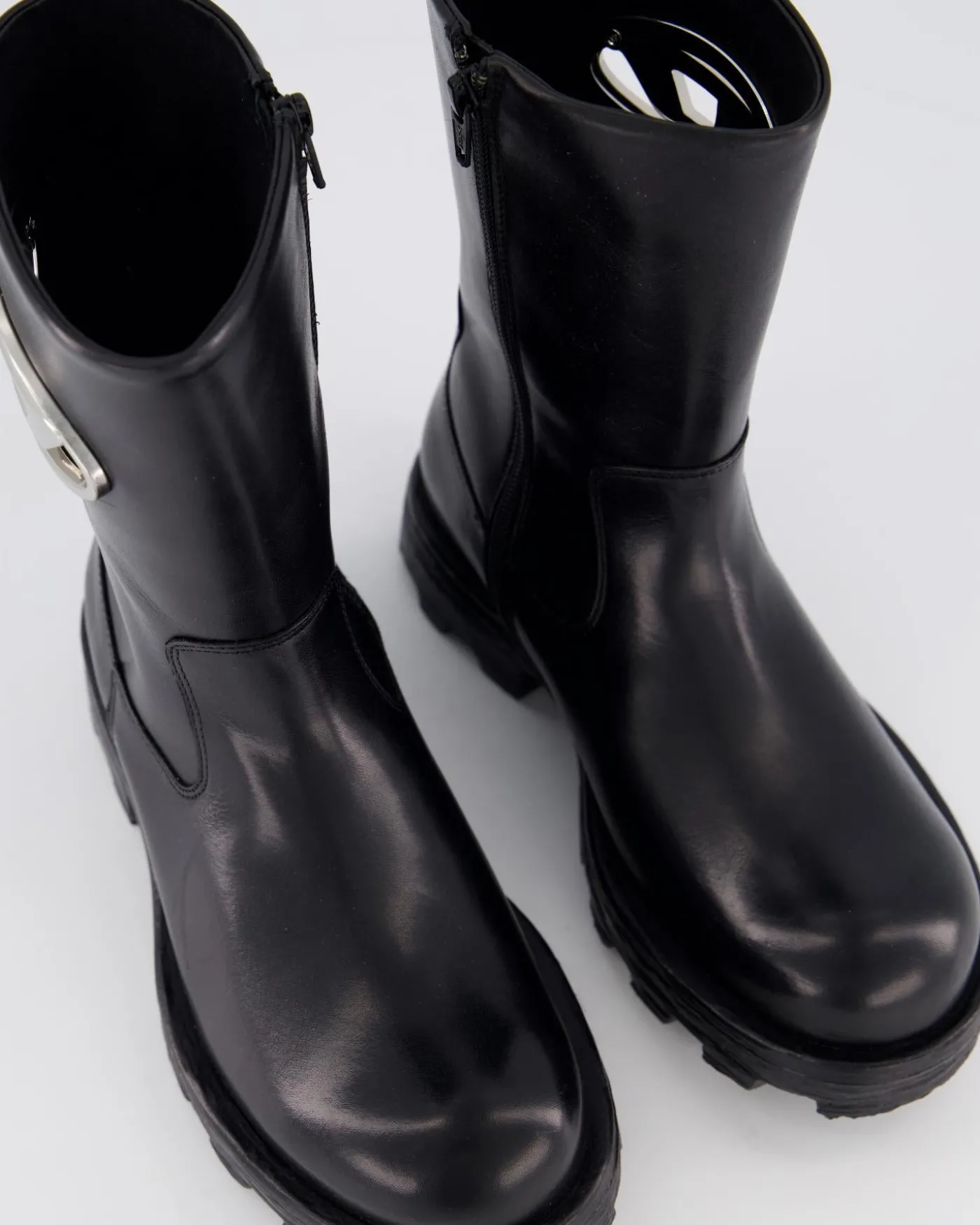 Dames Hammer Biker Boot Zwart