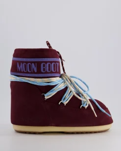 Dames Icon Low Suede Rood