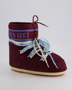 Dames Icon Low Suede Rood