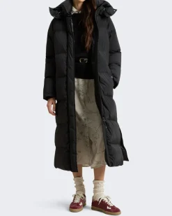 Dames Kelly Long Parka Zwart