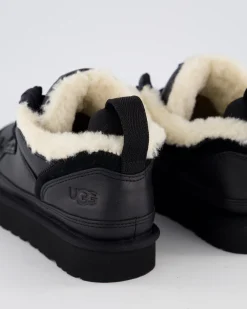 Dames Lowmel Leer Zwart