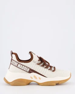 Dames Mac-E Sneaker Wit/Bruin
