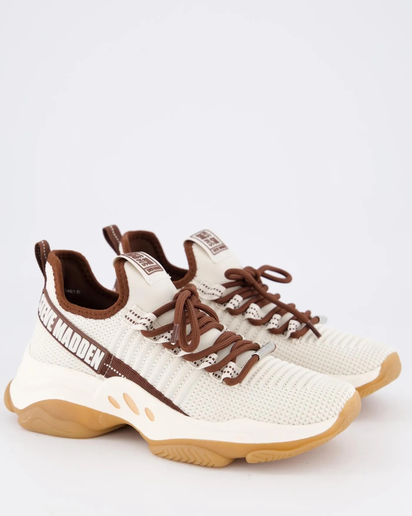 Dames Mac-E Sneaker Wit/Bruin