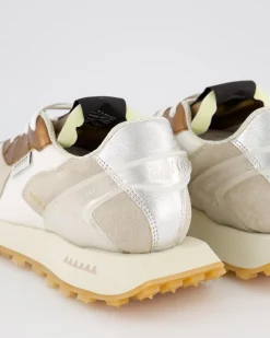 Dames Mango Sneaker Wit/Metal