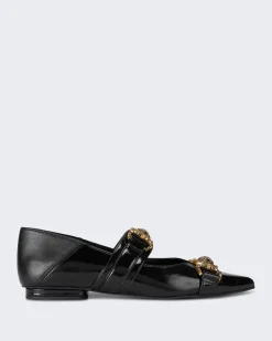 Dames Mansion Point Ballerina Zwart