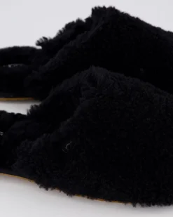 Dames Maxi Curly Slide Zwart