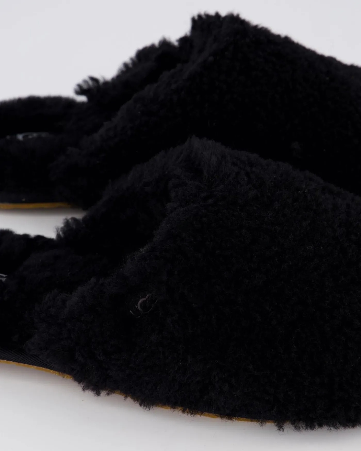 Dames Maxi Curly Slide Zwart