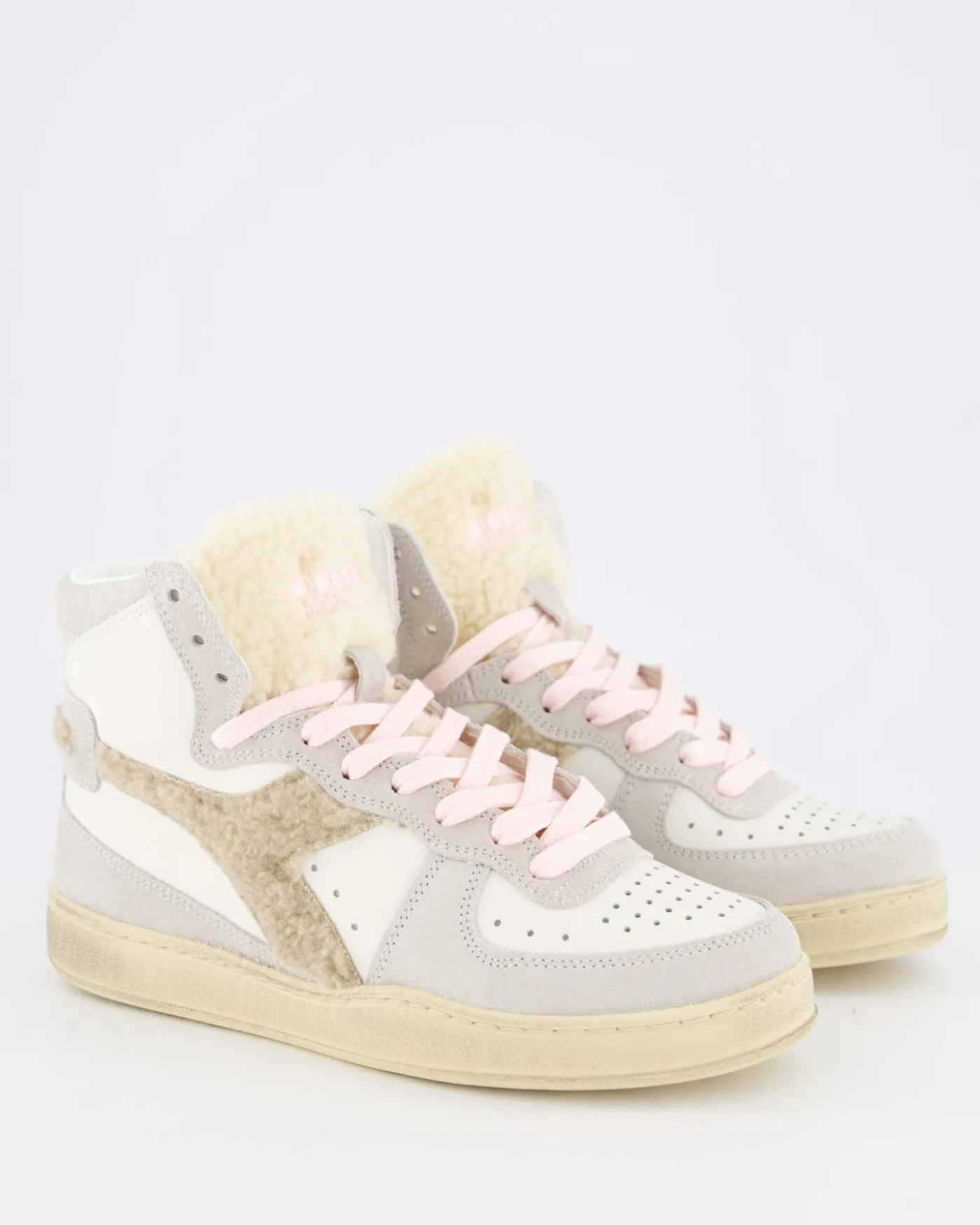 Dames Mi Basket Chalet Wit/Teddy