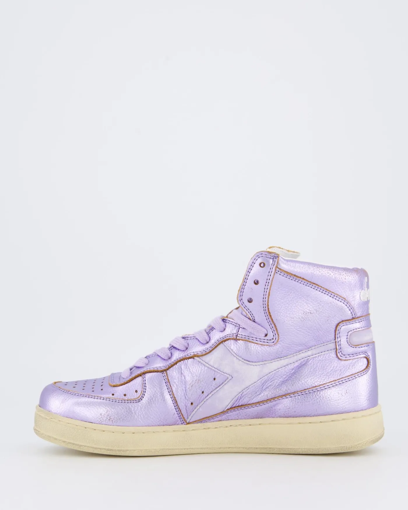 Dames Mi Basket Metal Sneaker Paars