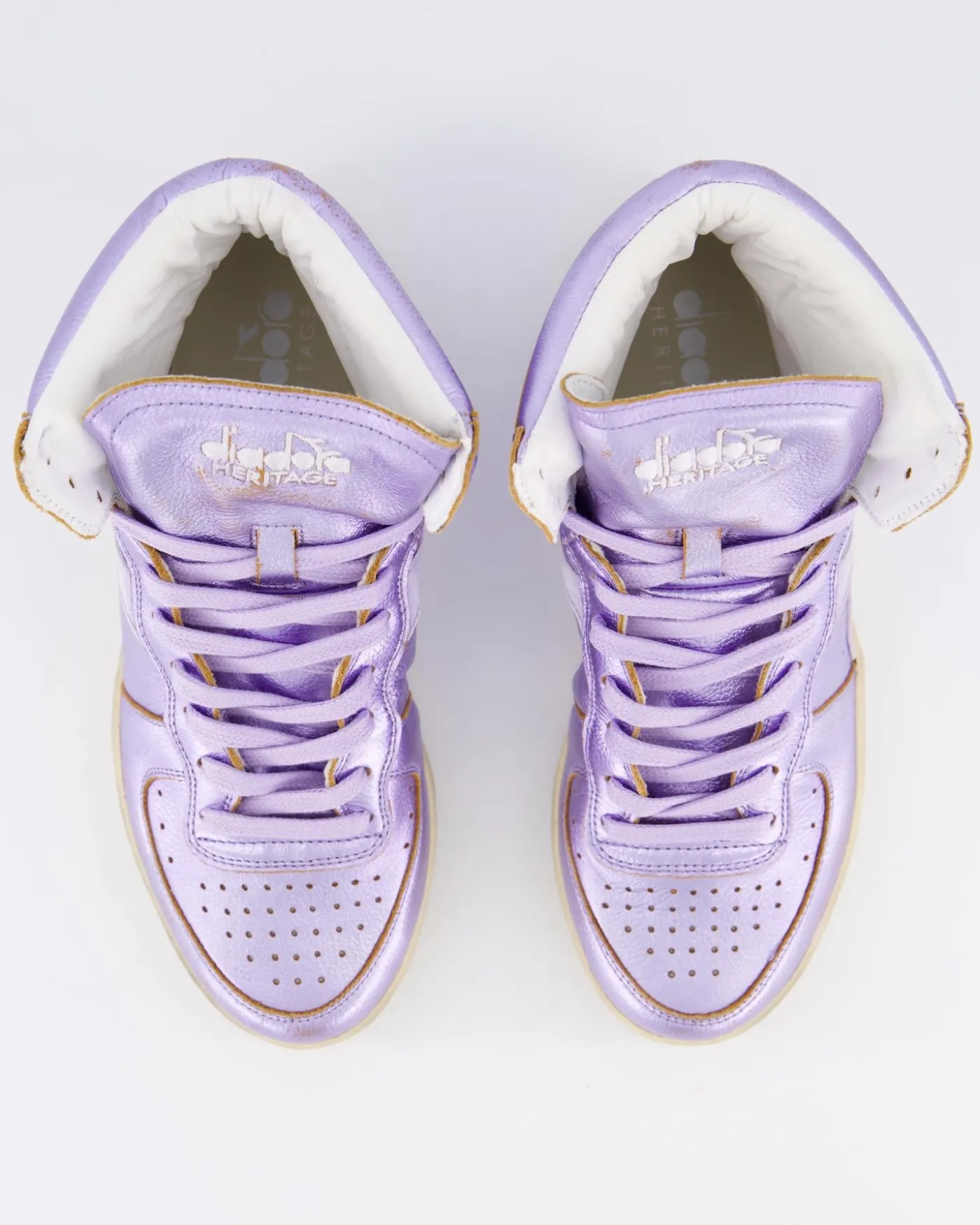 Dames Mi Basket Metal Sneaker Paars