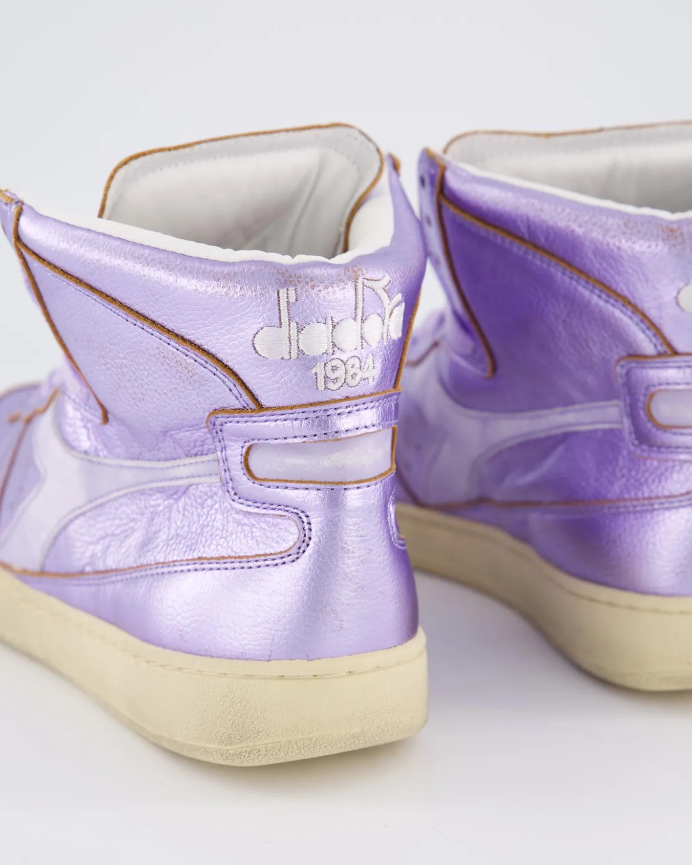 Dames Mi Basket Metal Sneaker Paars