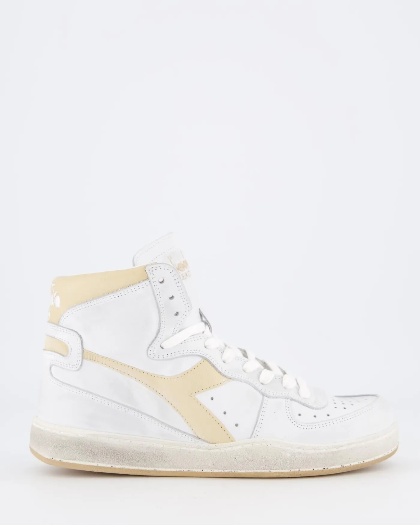 Dames Mi Basket Used Wit/Beige