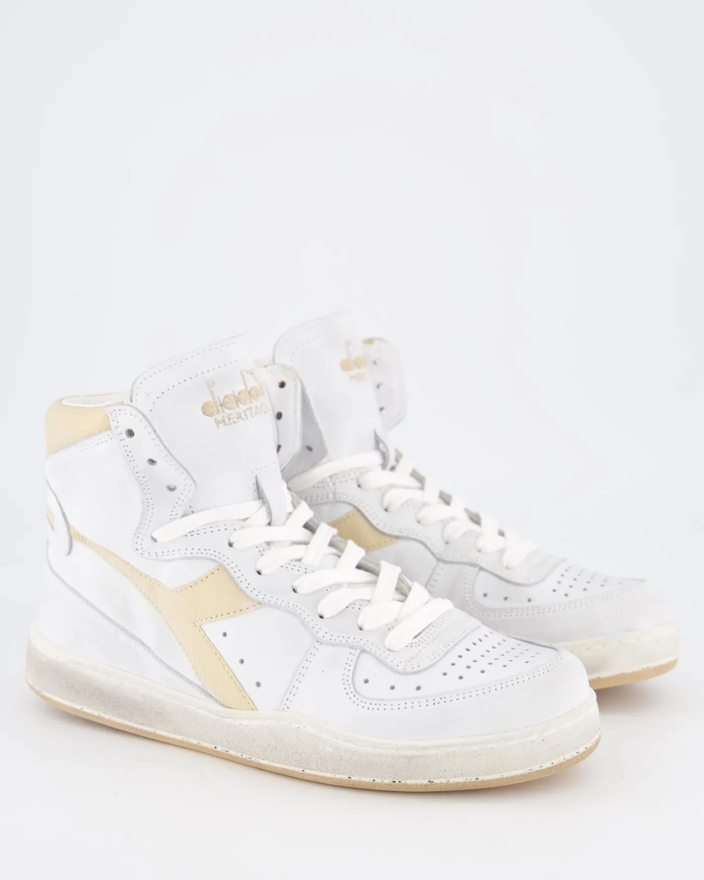 Dames Mi Basket Used Wit/Beige