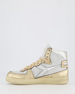 Dames Mi Basket Used Wit/Metallic