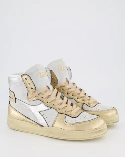 Dames Mi Basket Used Wit/Metallic