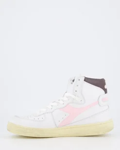 Dames Mi Basket Used Wit/Pink