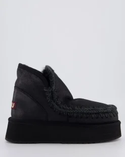 Dames Mini Eskimo Platform Zwart